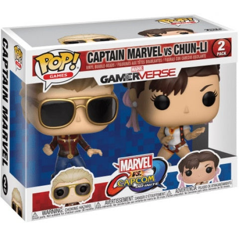 Funko POP! Gamerverse Captain Marvel VS Chun Li Funko POP! Gamerverse Captain Marvel VS Chun Li