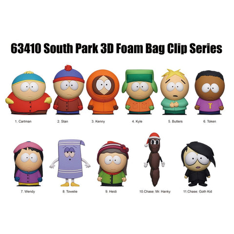 South Park 3D Foam Bag Clip Blind Bag