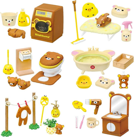 Re-Ment Rilakkuma Wash Room (Set of 6)