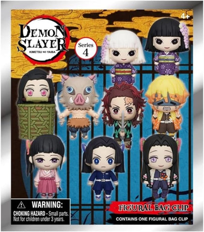 Demon Slayer Series 4 3D Foam Bag Clip Bind Bag