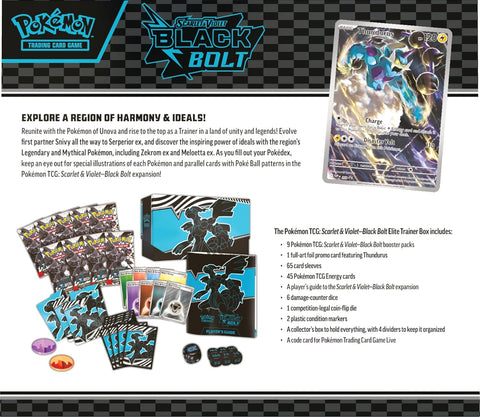 Pokemon SV10.5 Black Bolt Elite Trainer Box