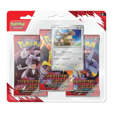 Pokemon SV10 Destined Rivals 3 Pack Blister - Kangaskhan