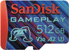 Sandisk Gameplay MicroSD Card 512GB Sandisk Gameplay MicroSD Card 512GB