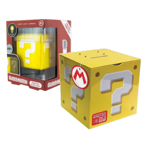 Super Mario Question Block Money Box With Sound Super Mario Question Block Money Box With Sound