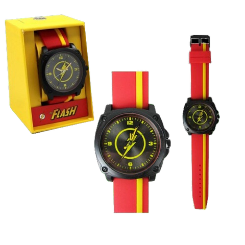 The Flash Red and Yellow Stripe Watch The Flash Red and Yellow Stripe Watch