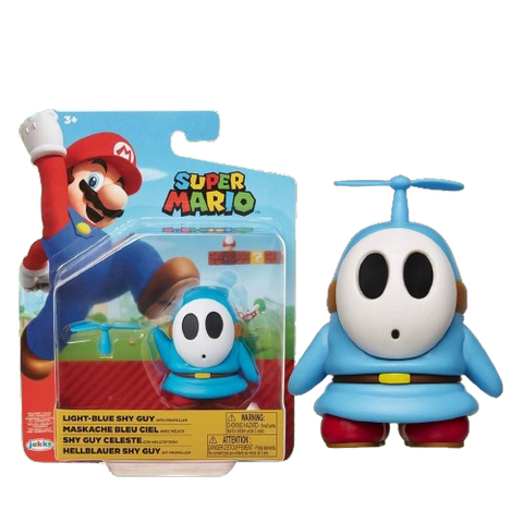 World of Nintendo 4" FIG W19 Light Blue Shy Guy World of Nintendo 4" FIG W19 Light Blue Shy Guy