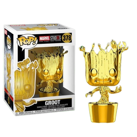 Funko POP! (378) Marvel 10th Anniversary Chrome Groot Funko POP! (378) Marvel 10th Anniversary Chrome Groot