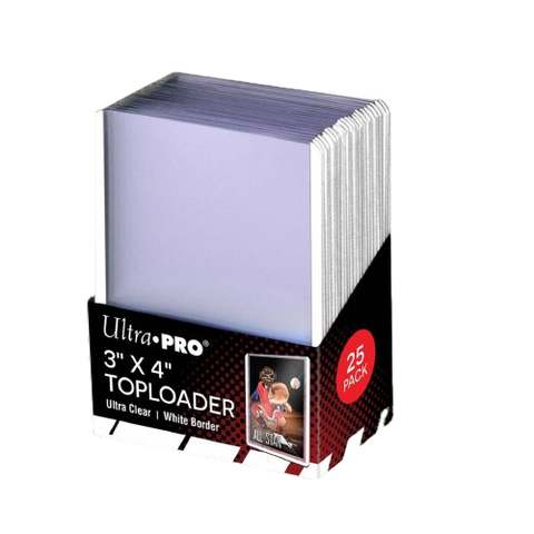 Ultra Pro Toploader 3"X4" Ultra Clear White Border