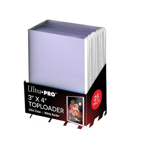 Ultra Pro Toploader 3"X4" Ultra Clear White Border Ultra Pro Toploader 3"X4" Ultra Clear White Border