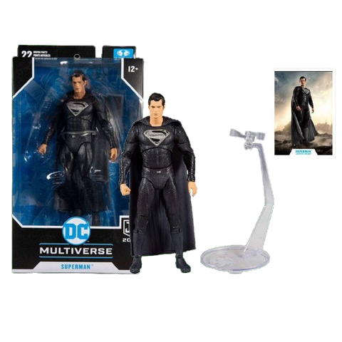 DC Multiverse 7" JL 2021 Superman Black Suit DC Multiverse 7" JL 2021 Superman Black Suit