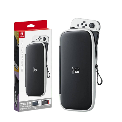 Nintendo Switch OLED Carrying Case & Screen Protector White Nintendo Switch OLED Carrying Case & Screen Protector White