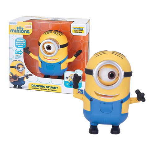 Minions Movie Talking Figure - Dancing Stuart Minions Movie Talking Figure - Dancing Stuart