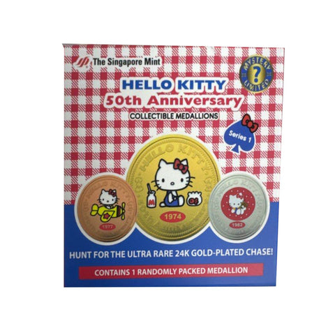 Hello Kitty 50th Anniversary Collectible Medallions Series 1 Blind Box Hello Kitty 50th Anniversary Collectible Medallions Series 1 Blind Box