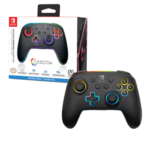 Nintendo Switch PowerA Enhanced Wireless Controller - Lumectra Black Nintendo Switch PowerA Enhanced Wireless Controller - Lumectra Black