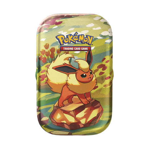 Pokemon SV8.5 Prismatic Evolutions Mini Tin - Flareon Pokemon SV8.5 Prismatic Evolutions Mini Tin - Flareon
