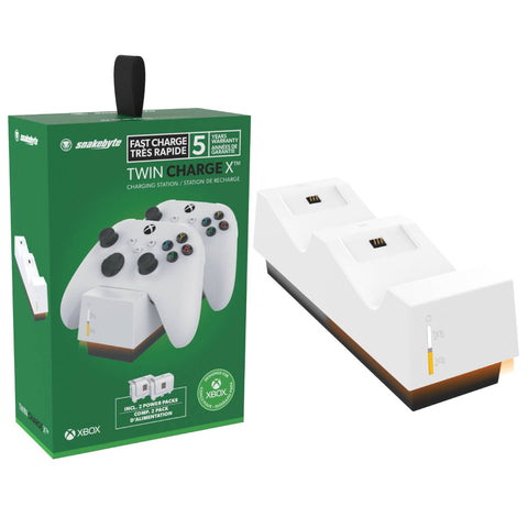 XBox Snakebyte Twin Charge X - White XBox Snakebyte Twin Charge X - White