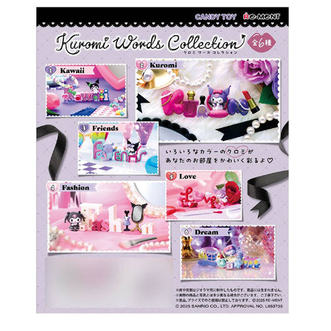 Re-Ment Kuromi Words Collection (Set of 6) Re-Ment Kuromi Words Collection (Set of 6)
