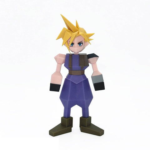 Square Enix Final Fantasy VII Cloud Strife Polygon Square Enix Final Fantasy VII Cloud Strife Polygon