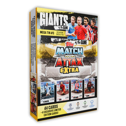 Topps Match Attax Extra 2024/25 Mega Tin 3 Giants Topps Match Attax Extra 2024/25 Mega Tin 3 Giants