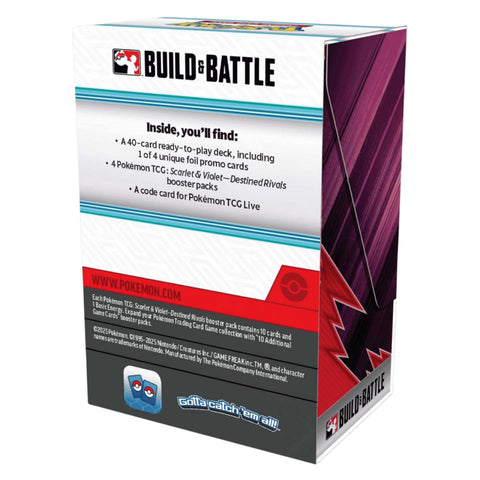 Pokemon  SV10 Destined Rivals Build & Battle Box