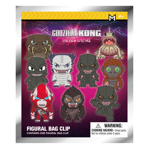 Godzilla x Kong New 3D Foam Bag Clip Blind Bag Godzilla x Kong New 3D Foam Bag Clip Blind Bag