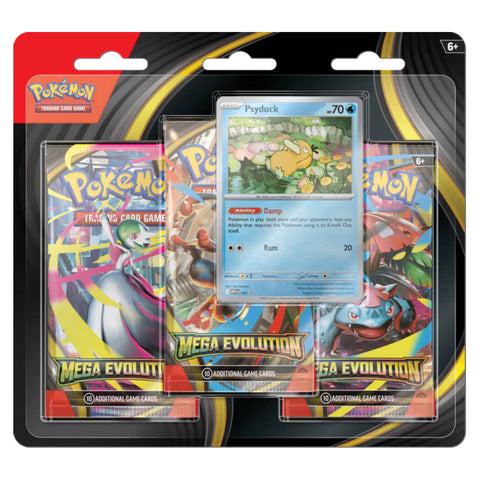 Pokemon ME01 Mega Evolution 3 Pack Blister - Psyduck Pokemon ME01 Mega Evolution 3 Pack Blister - Psyduck
