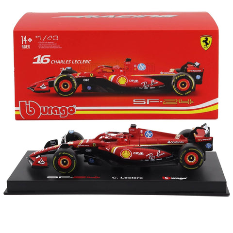Bburago 1:43 F1 Ferrari SF-24 #16 Charles Leclerc Bburago 1:43 F1 Ferrari SF-24 #16 Charles Leclerc