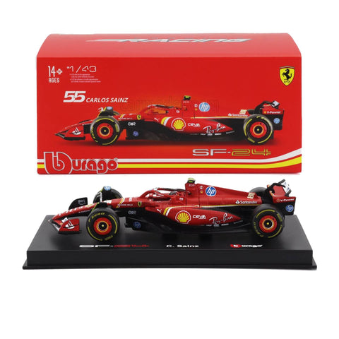 Bburago 1:43 F1 Ferrari SF-24 #55 Carlos Sainz Bburago 1:43 F1 Ferrari SF-24 #55 Carlos Sainz