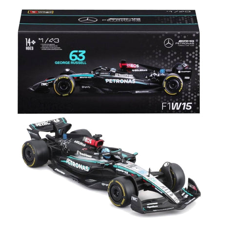 Bburago 1:43 Mercedes F1 W15 #63 George Russell Bburago 1:43 Mercedes F1 W15 #63 George Russell