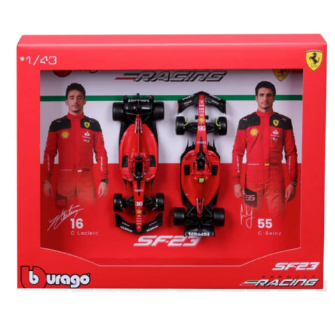 Bburago 1:43 Ferrari SF23 F1 Twin Pack Bburago 1:43 Ferrari SF23 F1 Twin Pack