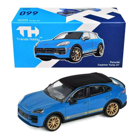 Trends Hobby 1:64 Porsche Cayenne Turbo GT Blue Trends Hobby 1:64 Porsche Cayenne Turbo GT Blue