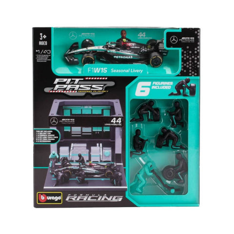 Bburago 1:43 Diorama Playset Mercedes 44 Lewis Bburago 1:43 Diorama Playset Mercedes 44 Lewis