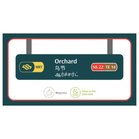 Singapore MRT Station Acrylic Magnet - Orchard Singapore MRT Station Acrylic Magnet - Orchard