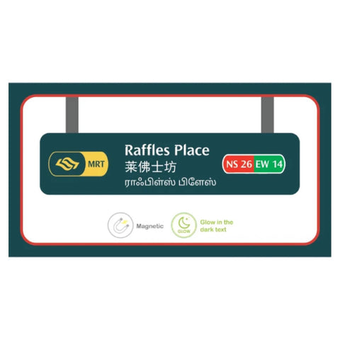 Singapore MRT Station Acrylic Magnet - Raffles Place Singapore MRT Station Acrylic Magnet - Raffles Place