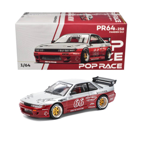 POP Race 1/64 PR64-258 Pandem S13 Moon Tech Red POP Race 1/64 PR64-258 Pandem S13 Moon Tech Red