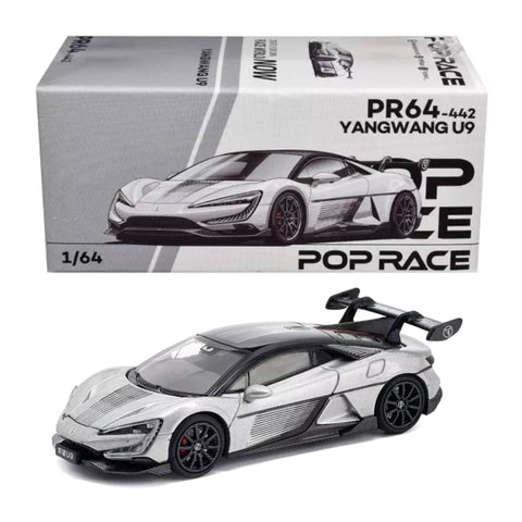 POP Race 1/64 PR64-442 Yangwang U9 Silver POP Race 1/64 PR64-442 Yangwang U9 Silver