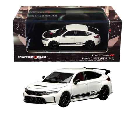 MotorHelix 1:64 Honda Civic Type R (FL5) White MotorHelix 1:64 Honda Civic Type R (FL5) White