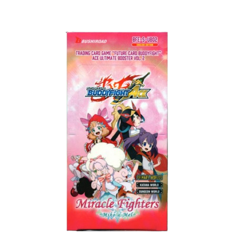 Buddyfight Ace UB02 Miracle Fighters EX Booster (ENG) 10/Box Buddyfight Ace UB02 Miracle Fighters EX Booster (ENG) 10/Box