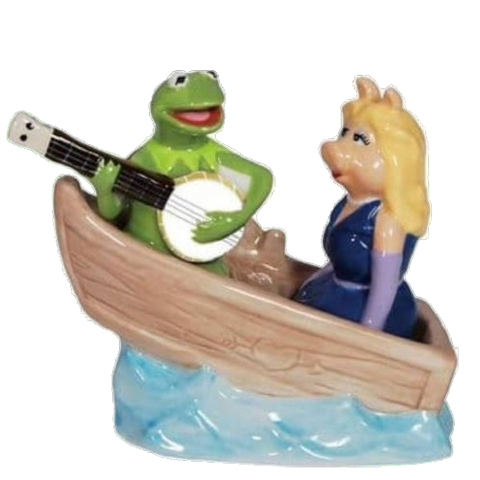 Muppet Kermit and Miss Piggy In Boat Salt Pepper Muppet Kermit and Miss Piggy In Boat Salt Pepper