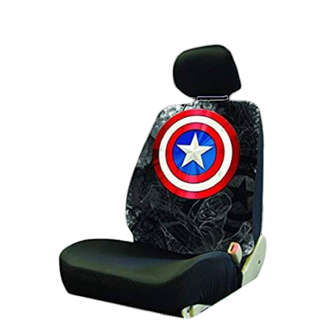 Captain America Shield Low Back Seat Cover Captain America Shield Low Back Seat Cover