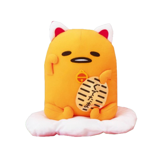 Gudetama Fortune Cat 12" Hand Holding Gudetama Fortune Cat 12" Hand Holding