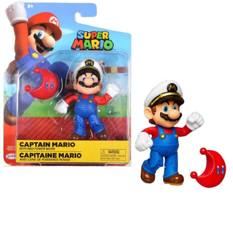 World of Nintendo 4" Fig W17 Captain Mario World of Nintendo 4" Fig W17 Captain Mario