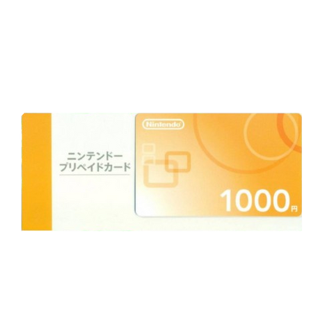 Nintendo Point Card Japan 1000 Yen Nintendo Point Card Japan 1000 Yen