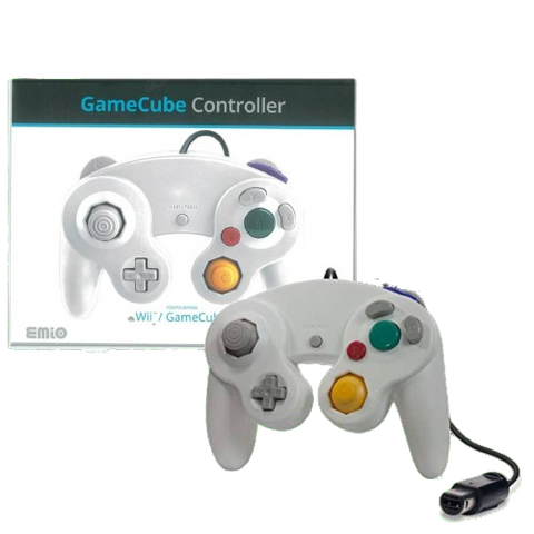 Emio Wii/ Gamecube Wired Controller White Emio Wii/ Gamecube Wired Controller White