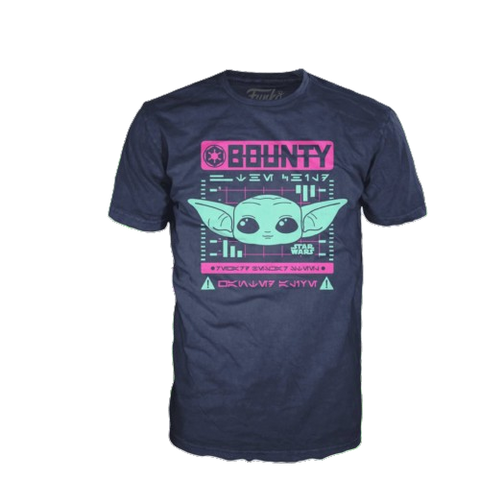 The Mandalorian Bounty The Child Navy Pop! T-shirt The Mandalorian Bounty The Child Navy Pop! T-shirt