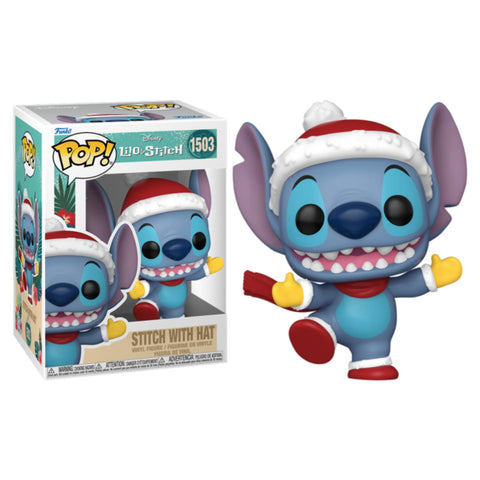 Funko POP! (1503) Lilo & Stitch Holiday Stitch with Hat Funko POP! (1503) Lilo & Stitch Holiday Stitch with Hat