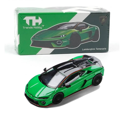 Trends Hobby 1:64 Lamborghini Temerario Green Trends Hobby 1:64 Lamborghini Temerario Green