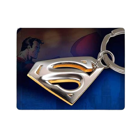 Superman Gold and Silver Plated Key Chain Superman Gold and Silver Plated Key Chain
