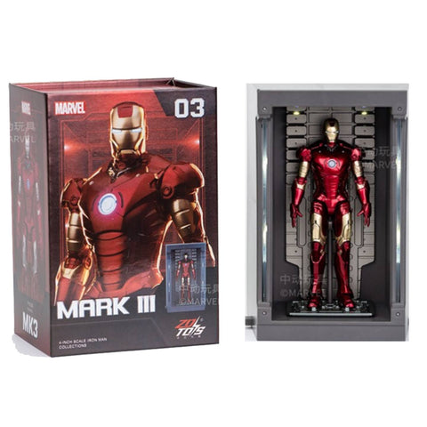 ZD Toys Iron Man 4" Mark III with Hall of Armor 03 ZD Toys Iron Man 4" Mark III with Hall of Armor 03