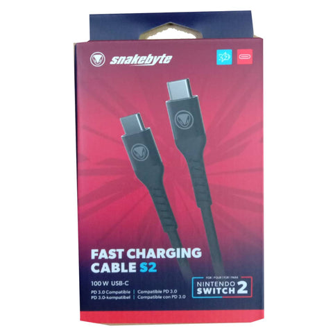 Nintendo Switch 2 Snakebyte Fast Charging Cable S2 Nintendo Switch 2 Snakebyte Fast Charging Cable S2